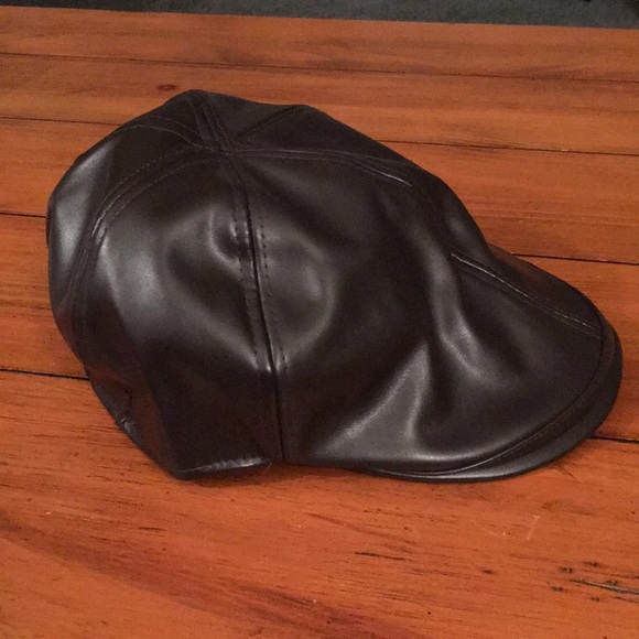 🎉HP 🎁 Newsboy Hat Faux Leather - Picture 3 of 5